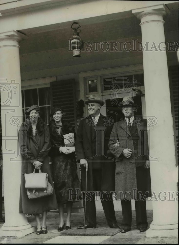 1932, Standing in doorway of Warm Spring Home - cvb08483 - Historic Images