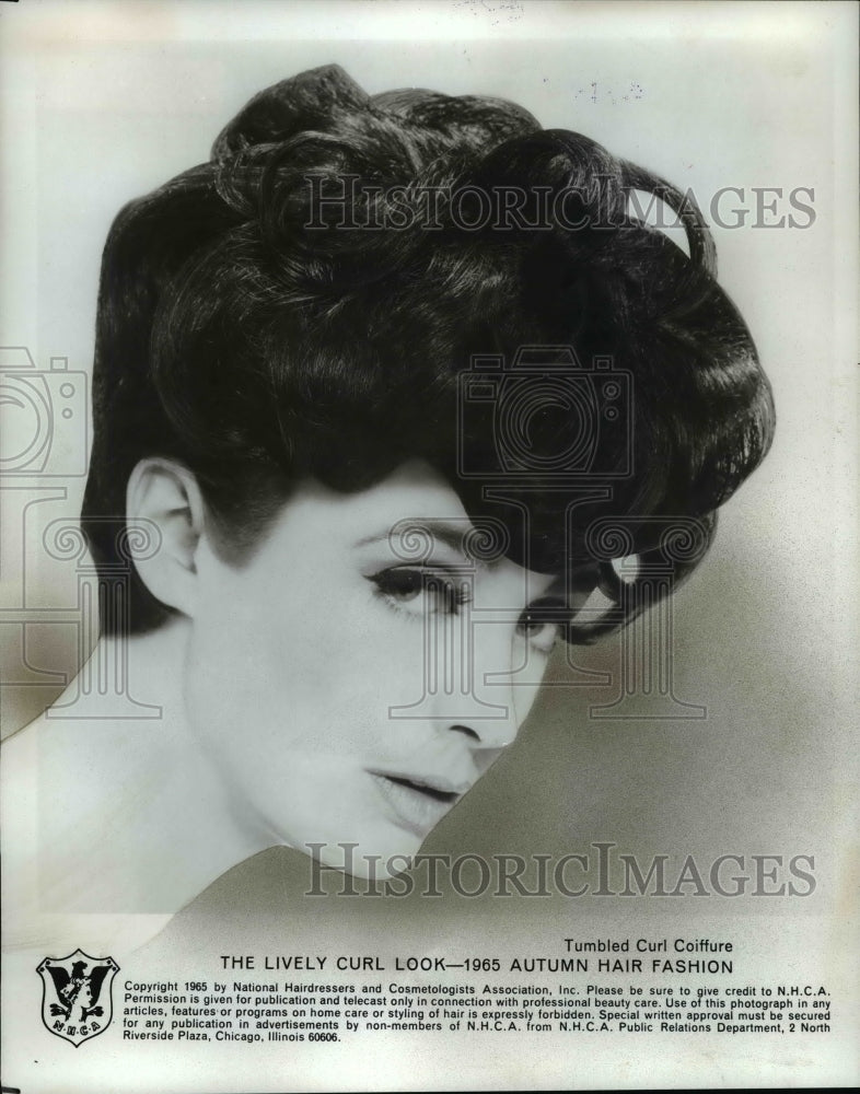 1965 The Lively Curl Look 1965 Autumn Hair Fasion-Historic Images