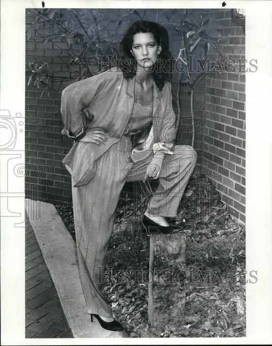 1982 Press Photo John Anthony Fashions at Milgrums, Women's 1982 - cvb08799 - Historic Images