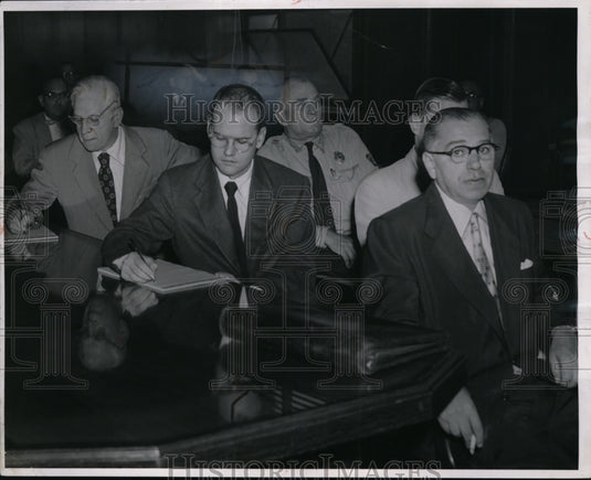 1954 Press Photo L-R; William Corrigan, Dr. Sam Sheppard, Walter Palana - Historic Images