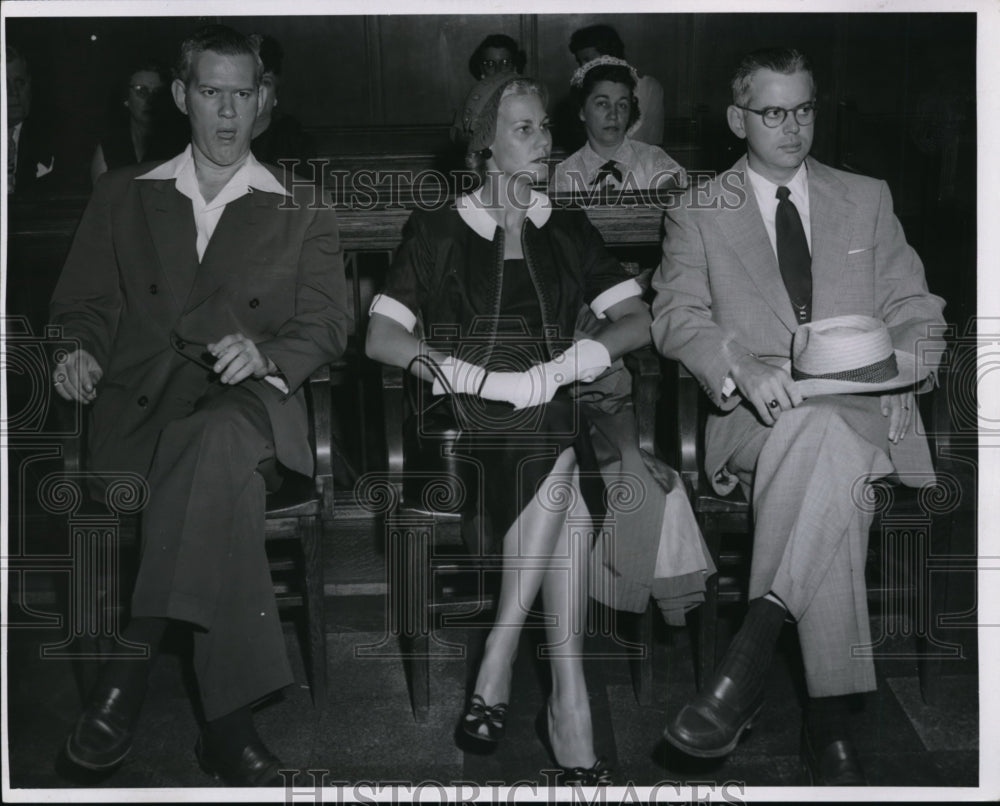 1954 Press PhotoL-R; Dr. Richard N. Sheppard, Mrs. Betty Sheppard &amp; Dr. Sheppard - Historic Images