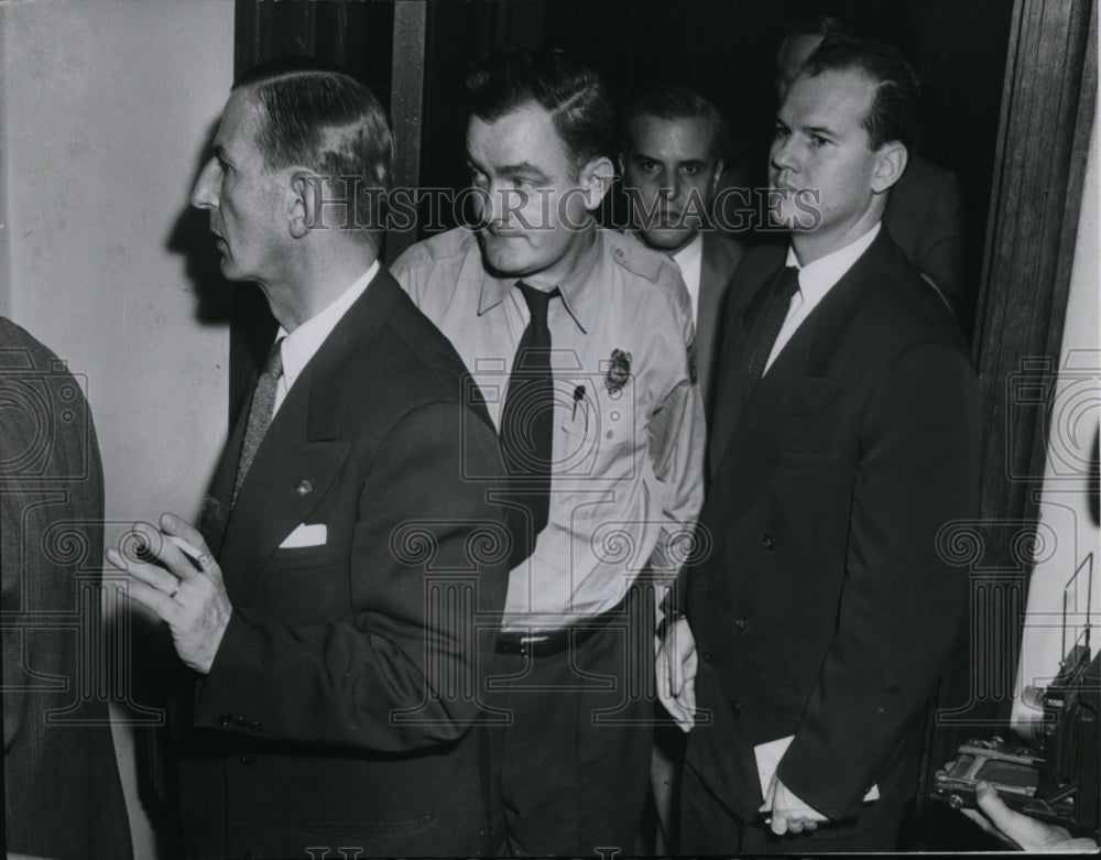 1954 Press Photo L-R; James McArthur, James Kilroy, Mike V Cello &amp; Sam Sheppard - Historic Images