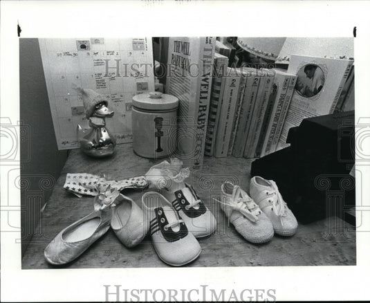 1982, Children's shoes. - cvb08952 - Historic Images
