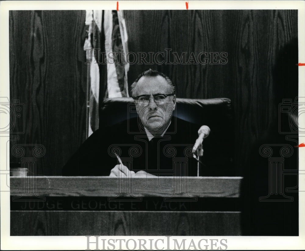 1979 Press Photo Honorable George Tyalk resides over his courtroom - cvb09090 - Historic Images