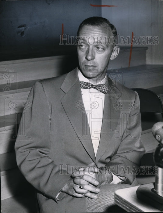 1954 Press Photo Ronald Calliha-Dr. Sam Sheppard murder trial witness-Historic Images