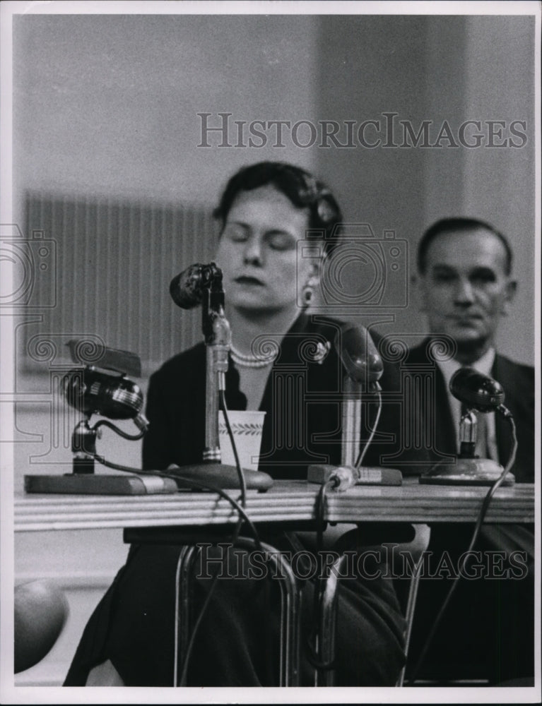1954, Mrs. Richard Sheppard-Sam Sheppard murder trial witness - Historic Images