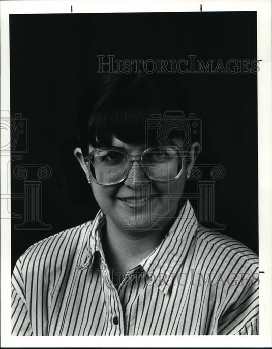 1990 Press Photo Ann Mitchell, New Employee - cvb09732 - Historic Images