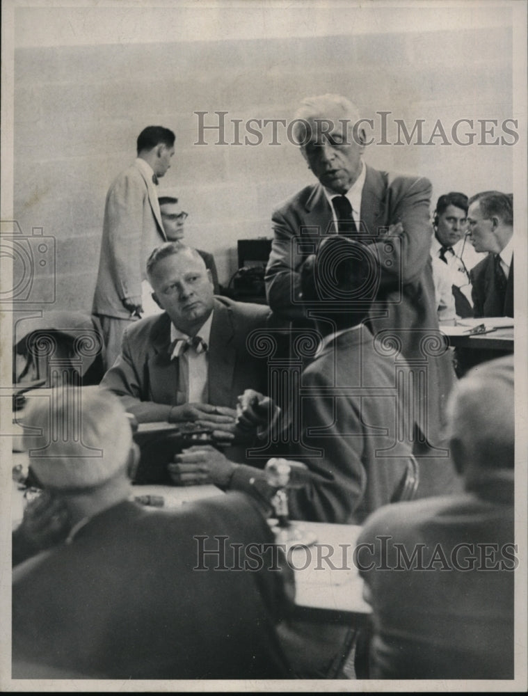 1954, Attorney William Corrigan-Sheppard murder case inquest - Historic Images