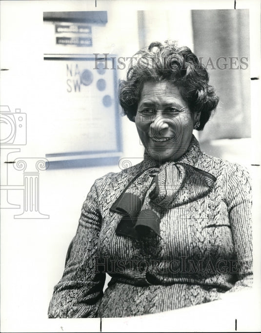 1983 Press Photo Tommie Patty, Director Phillis Wheatley Association - Historic Images