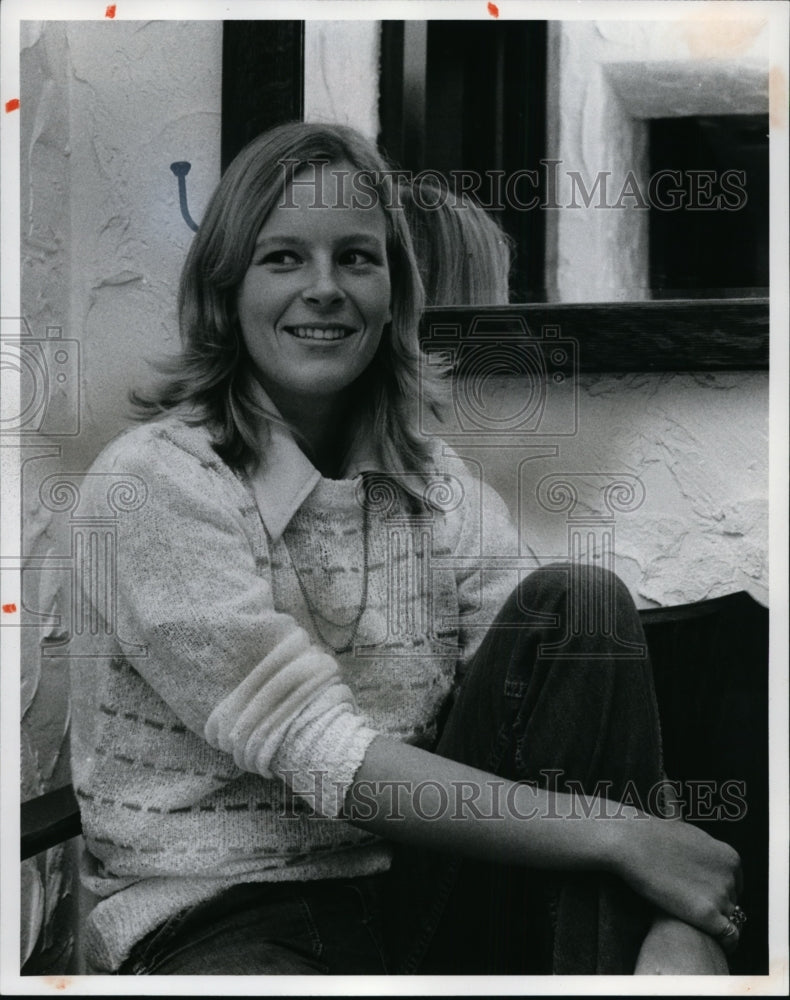 1981 Press Photo Sarah Forber, Hair Styles - cvb09901 - Historic Images