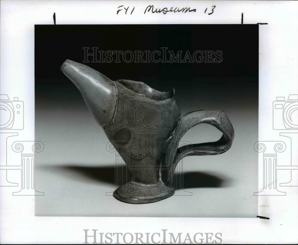 1990 Press Photo Robert B. Yost, &quot;Pitcher&quot;, Cleveland Museum of Art. - cvb10139 - Historic Images