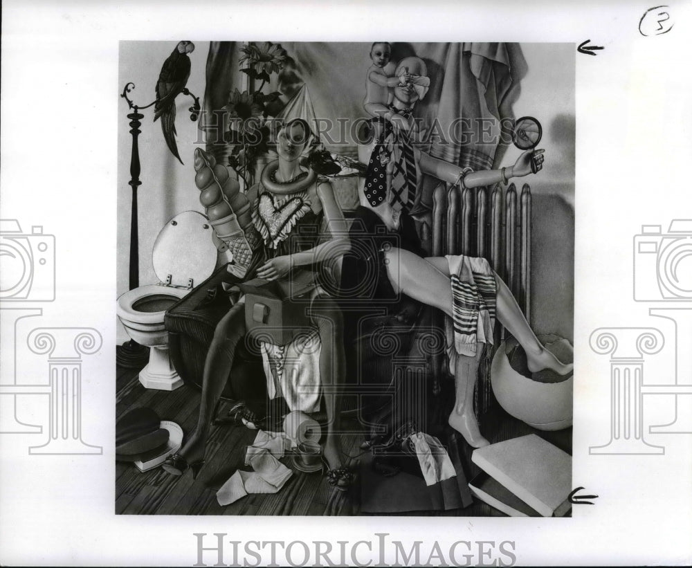1986 Press Photo Gerald Kramer "Pharoah's Daughter and the Babe in the Bullrushe - Historic Images