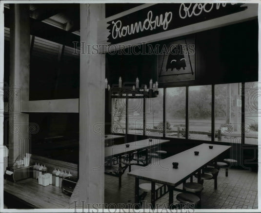 1967 The Beef Corrals "Round up Room", Cleveland , Ohio.-Historic Images