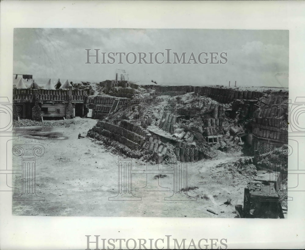 1961 Press Photo By war&#39;s end, Fort Sumter was once again reduced to rubbled - Historic Images