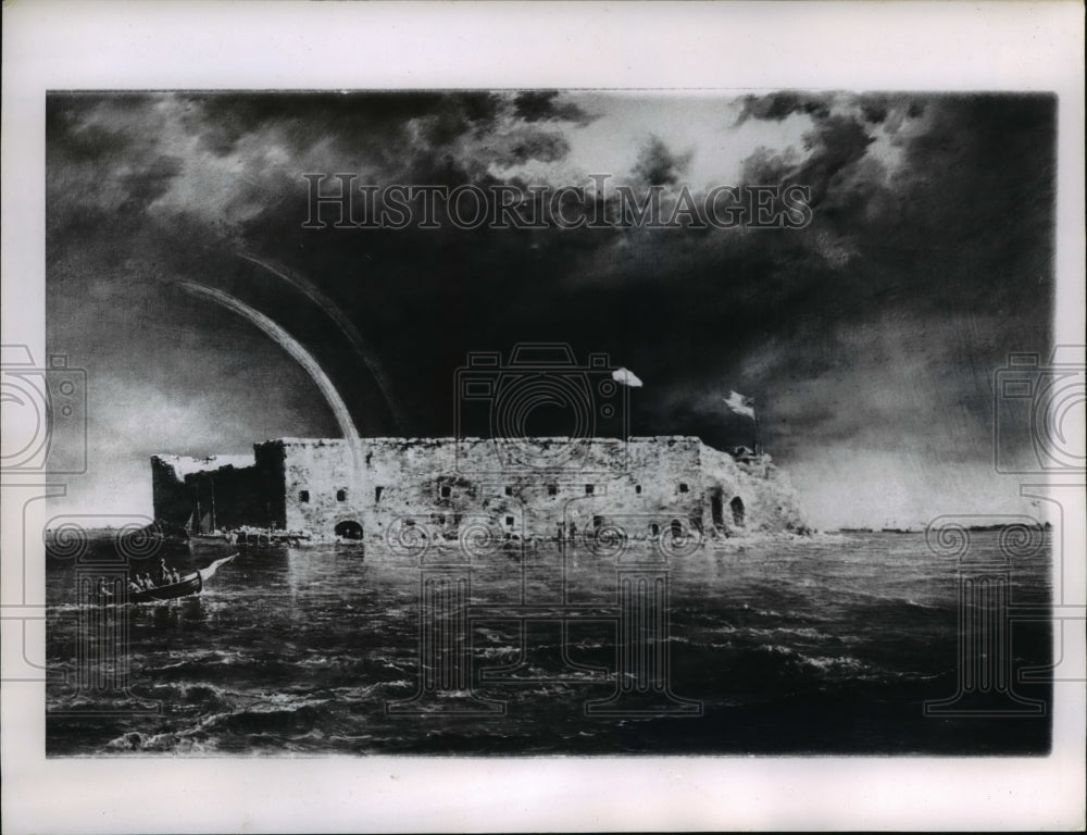 1963 Press Photo Fort Sumter, Charleston Harbor, South Carolina - cvb10355 - Historic Images