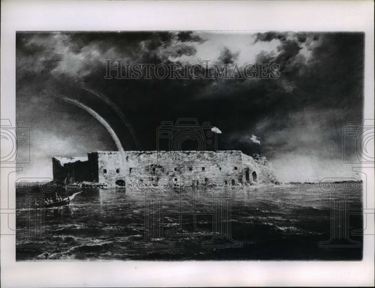 1963 Press Photo Fort Sumter, Charleston Harbor, South Carolina - cvb10355 - Historic Images