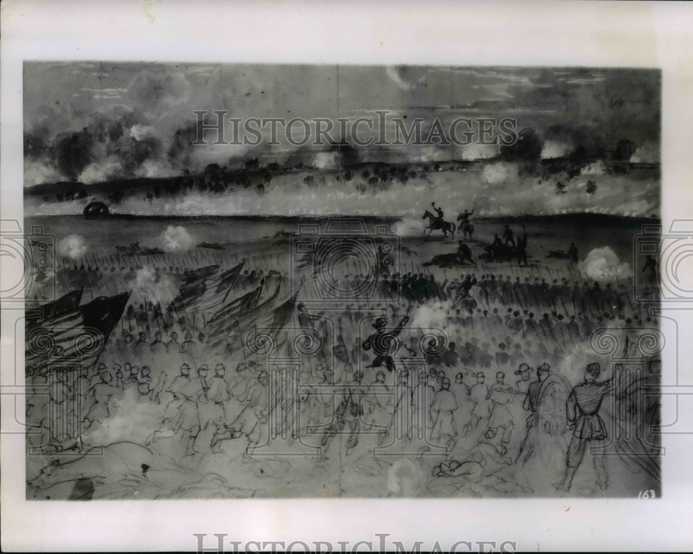 1963 Press Photo The Battle of Fredericksburg, Va - cvb10403-Historic Images