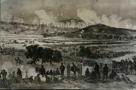 1963 Press PhotoArtist's Conception of the Third Day of the Battle of Gettysburg-Historic Images