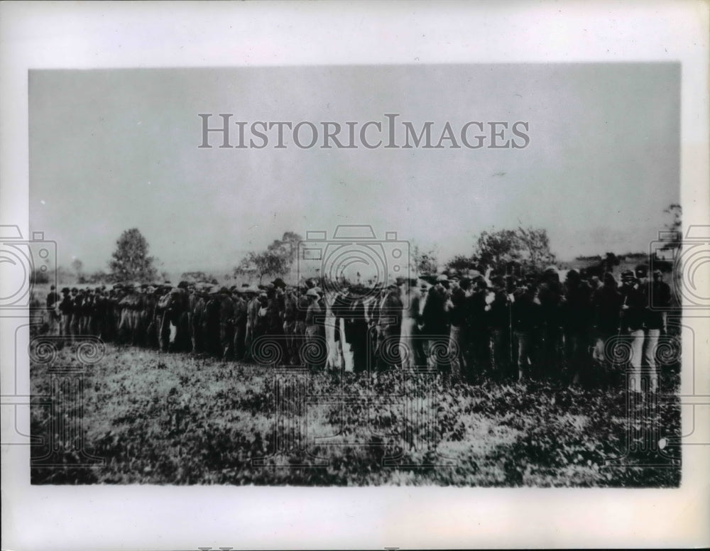 1963 Press Photo 5,000 Confederate Soldiers Captured at Spottsylvania in 1864-Historic Images