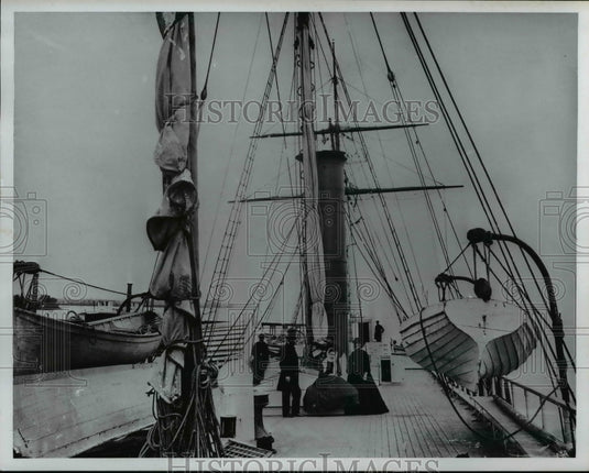 1966 Deck of Steamer Hudson, Civil War Ships-Historic Images