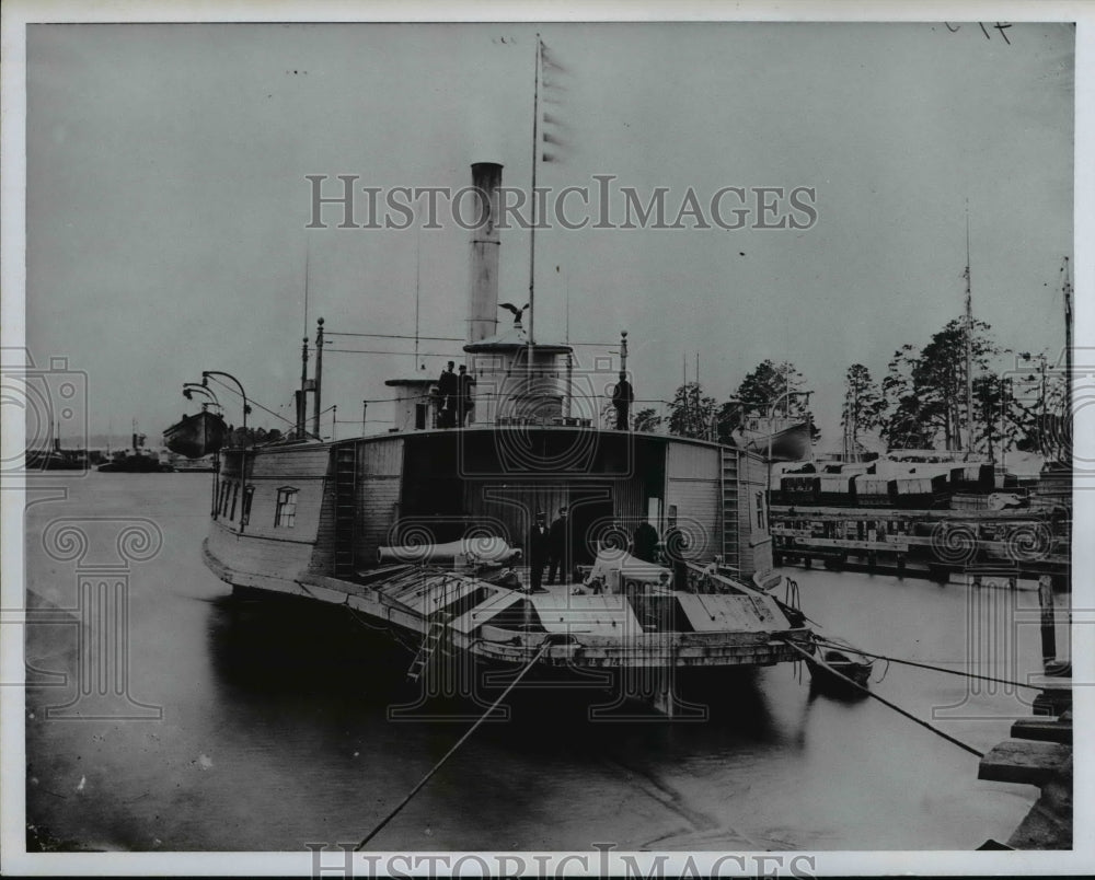 1961 US Gunboat, altered from ferry boat on the Pamunkey River 1864-Historic Images