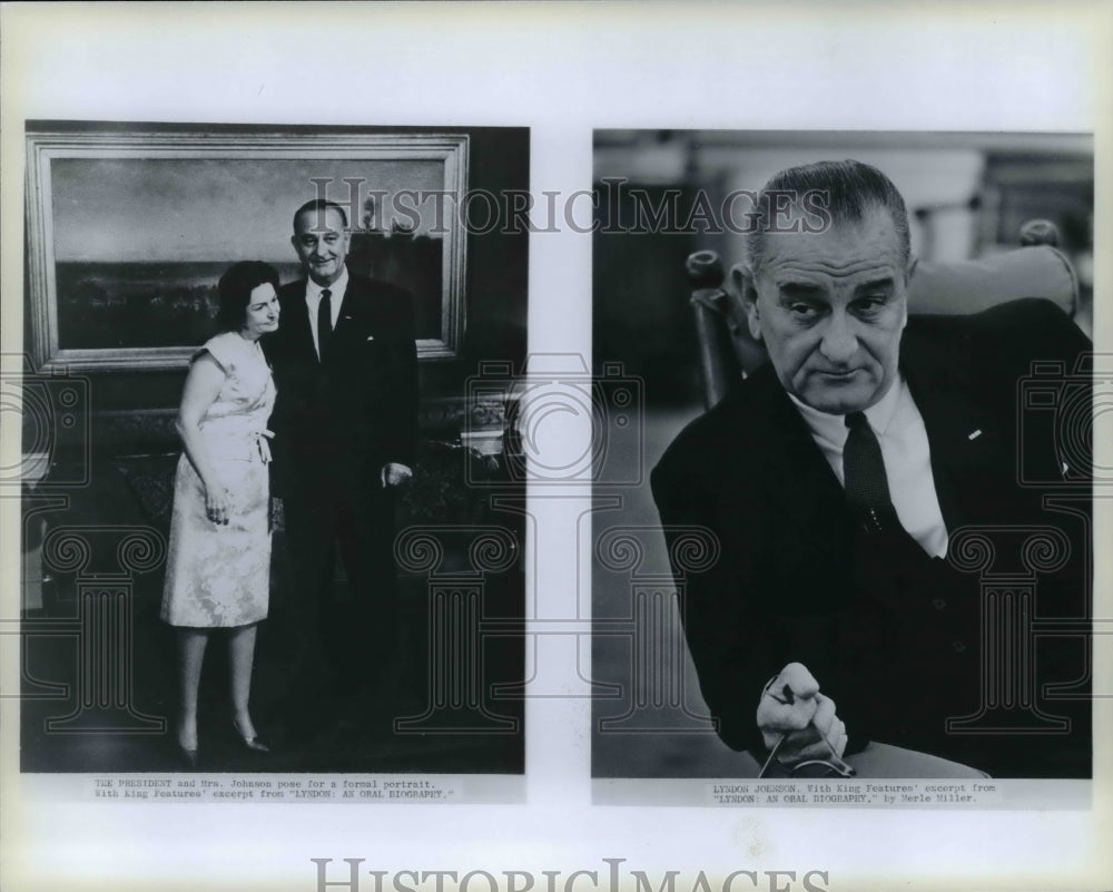 1980 Press Photo President Lyndon Johnson and his wife - cvb10520 - Historic Images