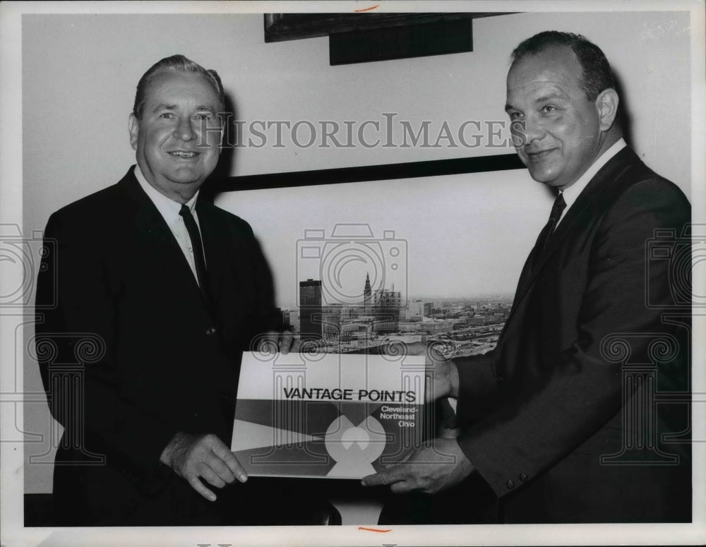 1966 Gov. James A. Rhodes with John R. Beuch-Historic Images