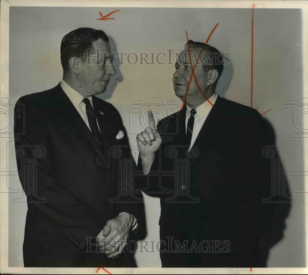 1972 Robert J Striebinger &amp; Gov James Q. Rhodes-Historic Images