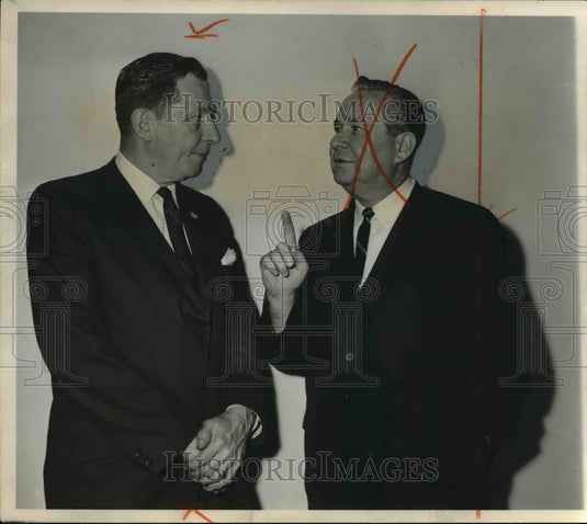 1972 Robert J Striebinger & Gov James Q. Rhodes-Historic Images