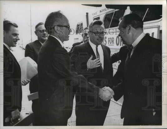 1967 Press Photo Gov. James A. Rhodes, O.B.C. tour 1967 - cvb10616 - Historic Images