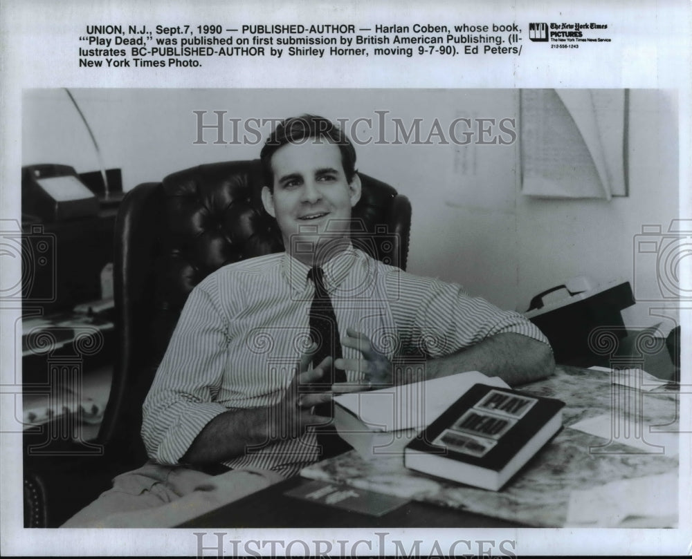 1990 Press Photo Harlan Coben - cvb10651 - Historic Images