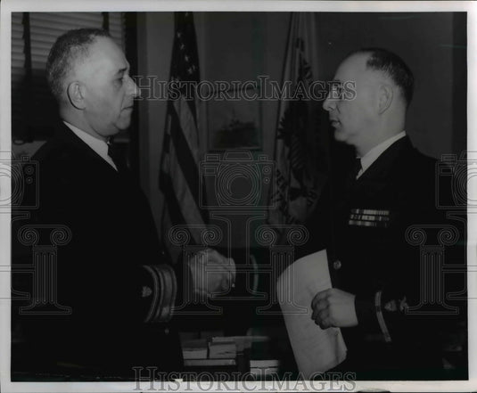 1955, Rear Admiral Frank A. Leamy, Commander of the Ninth Coast Guard - Historic Images