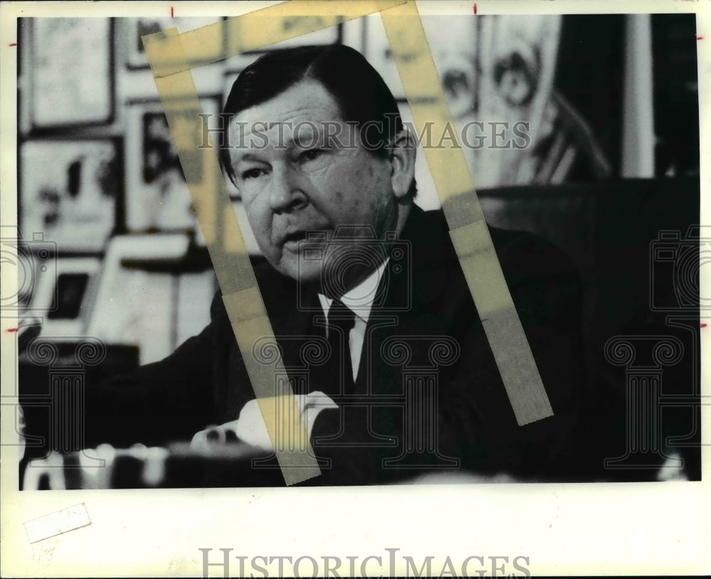 1981 Press Photo Senator John Tower (Rap-Texas)Chairman, Senate Armed Servcice-Historic Images