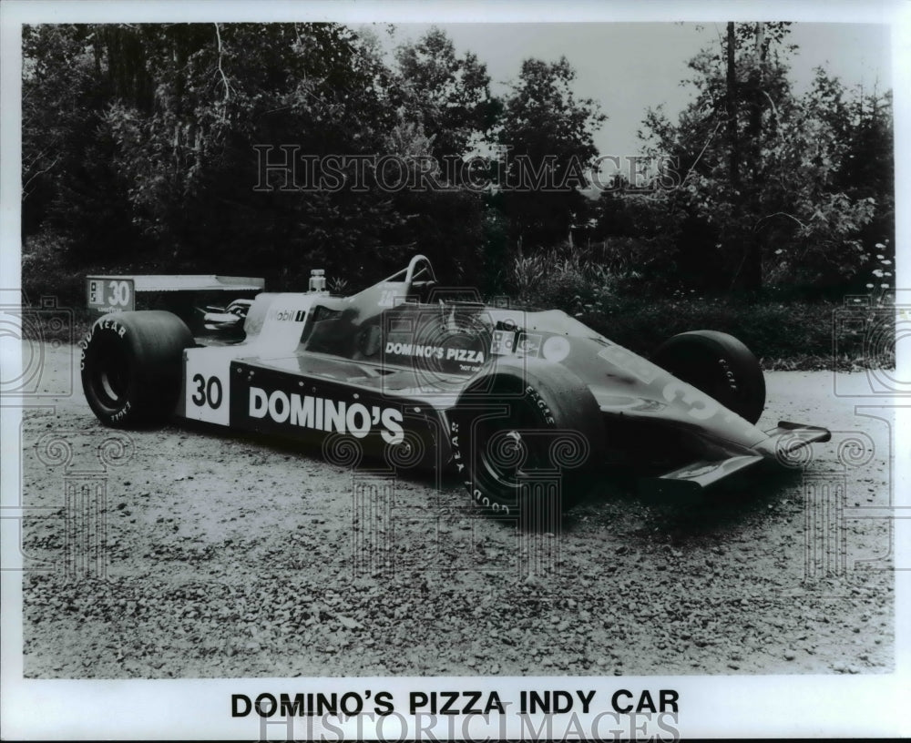 1986 Press Photo Domino's Pizza Indy Car - cvb10845 - Historic Images