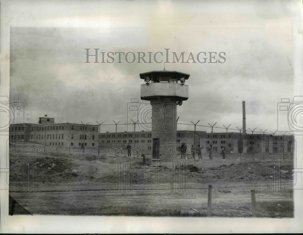 1941 Press Photo Guard Tower of the White Hill Industrial School, Penn-Historic Images