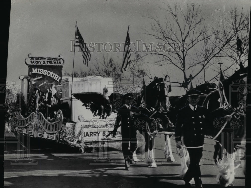 1949, The Missouri float from President Truman&#39;s home state - Historic Images