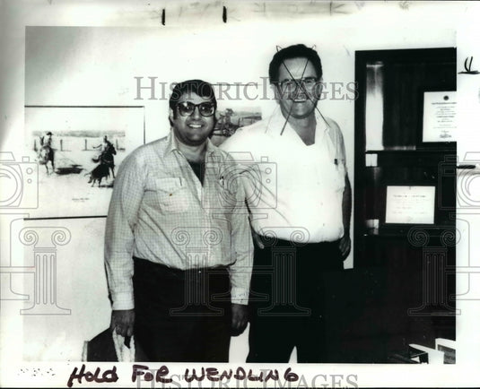 1986 Press Photo Frank Cristiano & William Sluzarz - cvb10994 - Historic Images
