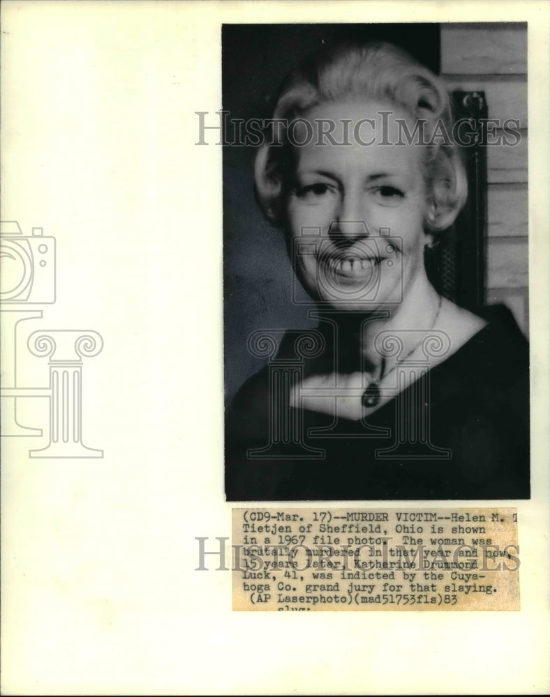 1967, Helen M. Tietjen, Murder Victim - cvb11045 - Historic Images
