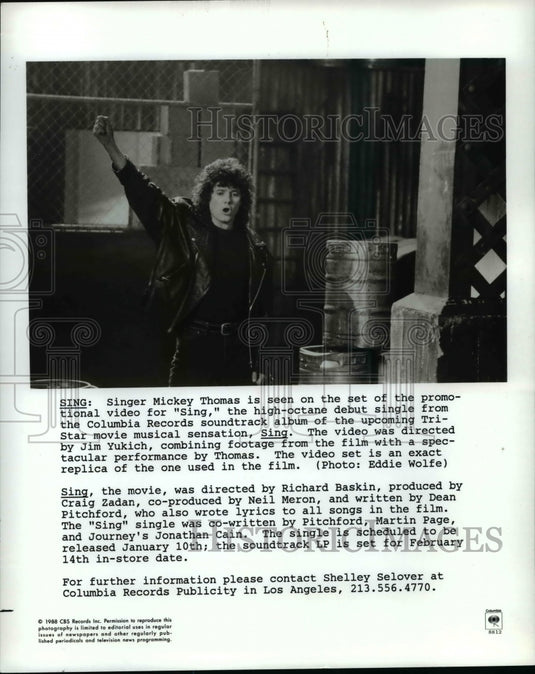 1989 Press Photo Mickey Thomas - cvb11052 - Historic Images