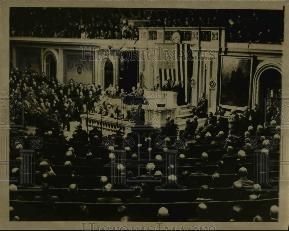 1934 Press Photo Roosevelt Opens the 73d Session of Congress - cvb11194-Historic Images