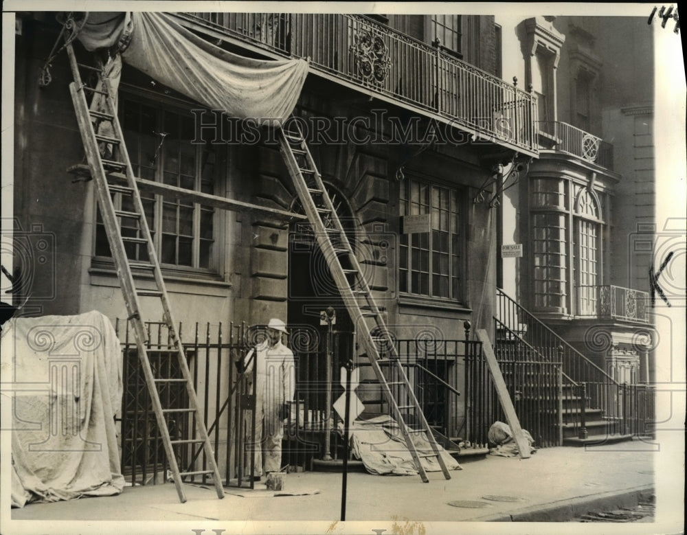 1934 Press Photo Town House of Franklin D Roosevelt in New York- For Rent-Historic Images