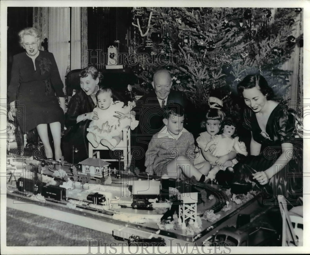 1971 President Eisenhower Christmas with family-Historic Images