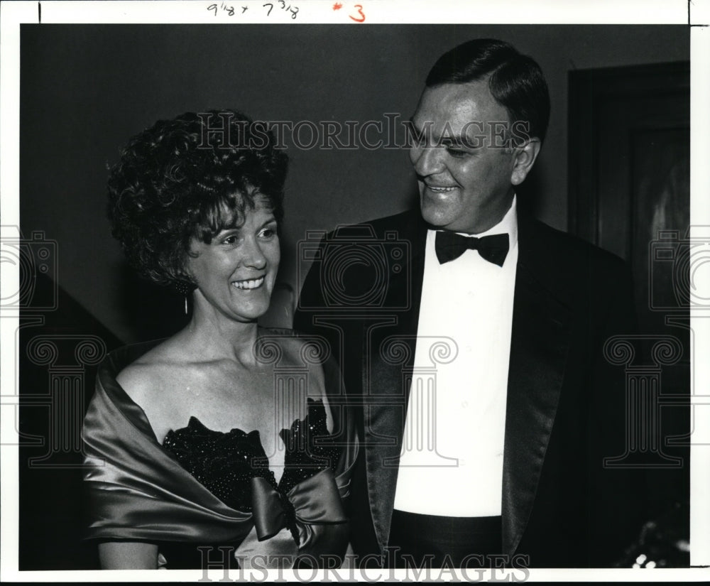 1991 Press Photo Carol &amp; Alex Machaske at the 150th birthday celebration of PD - Historic Images