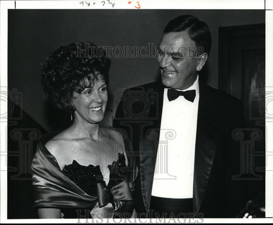 1991 Press Photo Carol & Alex Machaske at the 150th birthday celebration of PD - Historic Images