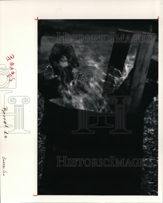 Press Photo V.F.W. Post 8796-Rt in Avon Lake-cold weather - cvb11769 - Historic Images