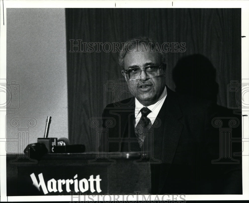 1991 Press Photo Benjamin L. Hooks, President of NAACP - cvb11951 - Historic Images