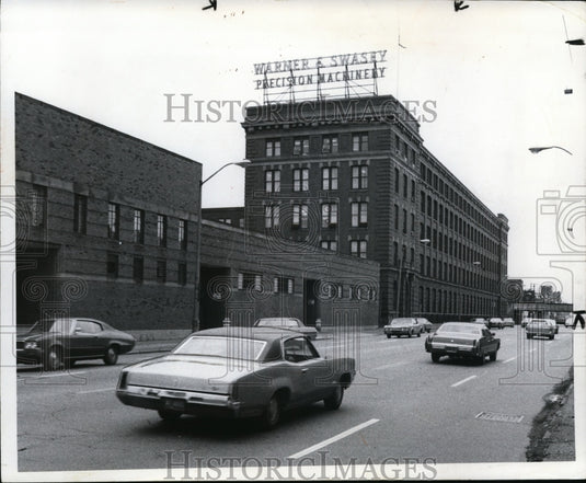 1972 Warner & Swasey Precision Machinery plant at 5701 Carnegie Ave-Historic Images