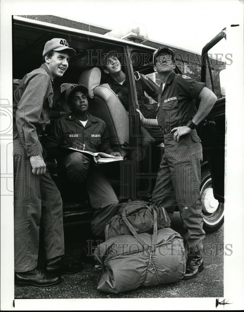 1985 Press Photo Douglas Donohoe, Anthony Walker, Kevin Walker, Kevin Ream - Historic Images