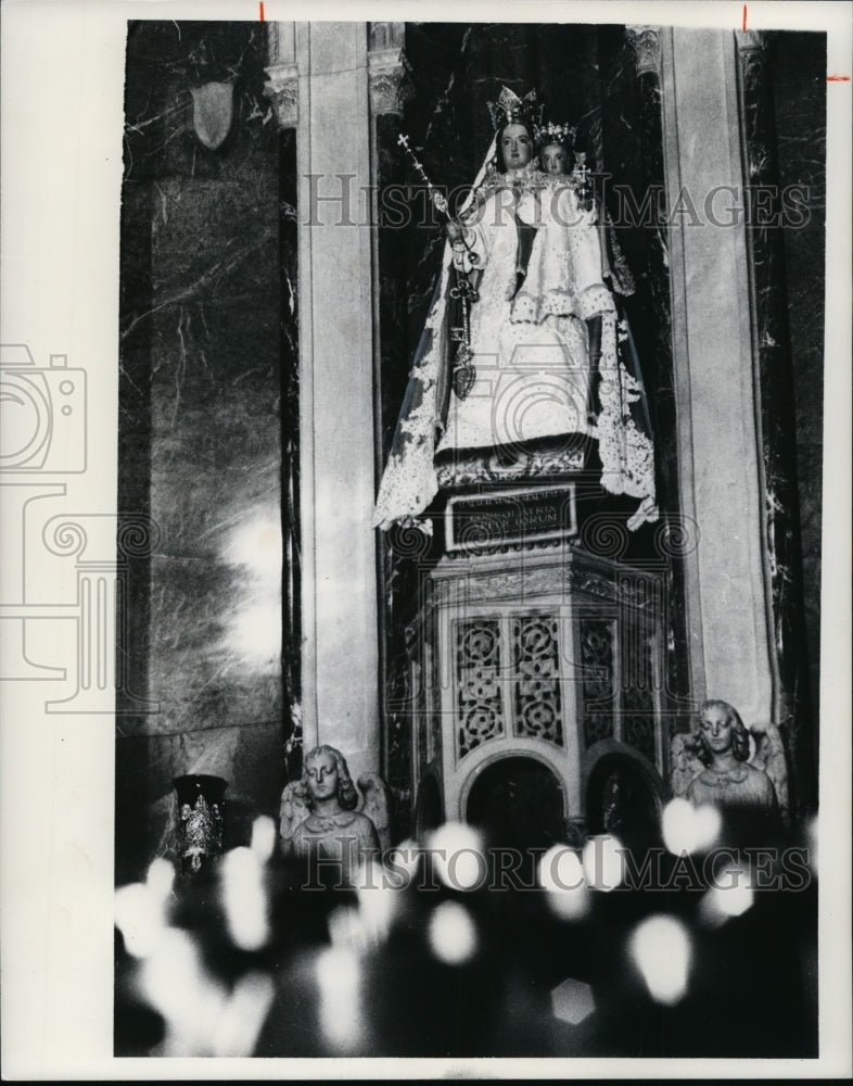 1977 Press Photo Our Lady of Consolation Shrine, Carey Ohio - cvb12158 - Historic Images