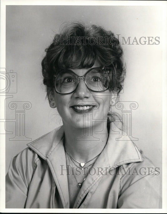 1980 Press Photo Plain Dealer's Janet McCue - cvb12234 - Historic Images